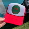 Christmas Smiley Trucker Cap (Multiple Color Options)