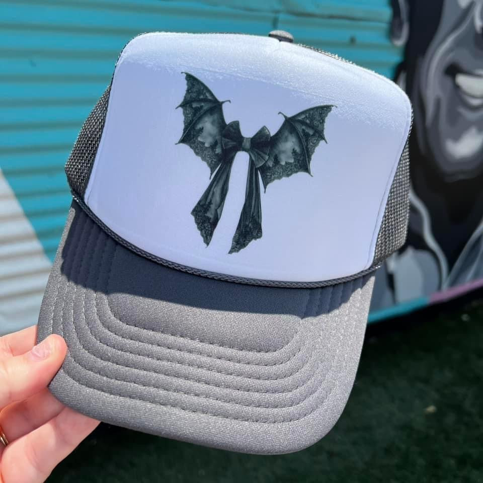 Bat Bow Trucker Cap (Multiple Color Options)