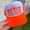 Boat Waves, Sun Rays, Lake Days Trucker Cap (Multiple Color Options)