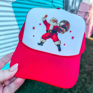 Disco Santa Trucker Cap (Multiple Color Options)