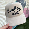 Cowboy Hat Trucker Cap (Multiple Color Options)