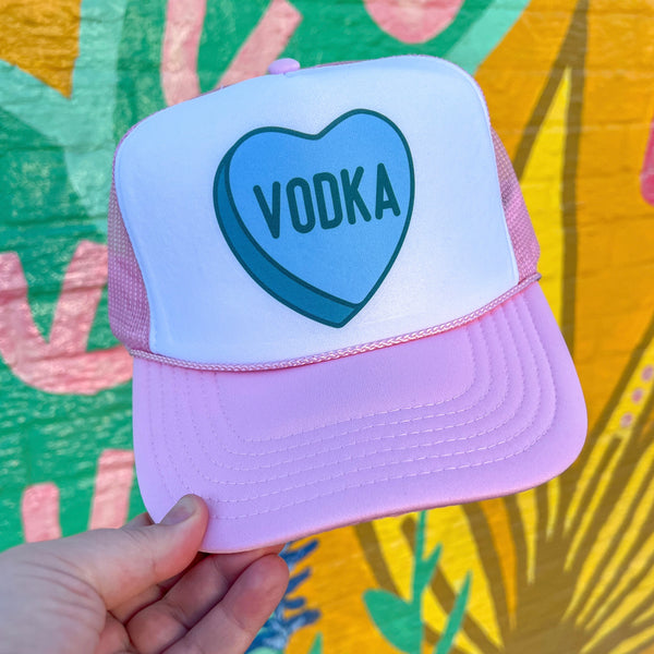 Queso Conversation Heart Trucker Cap (Multiple Color Options) – Turquoise  and Tequila