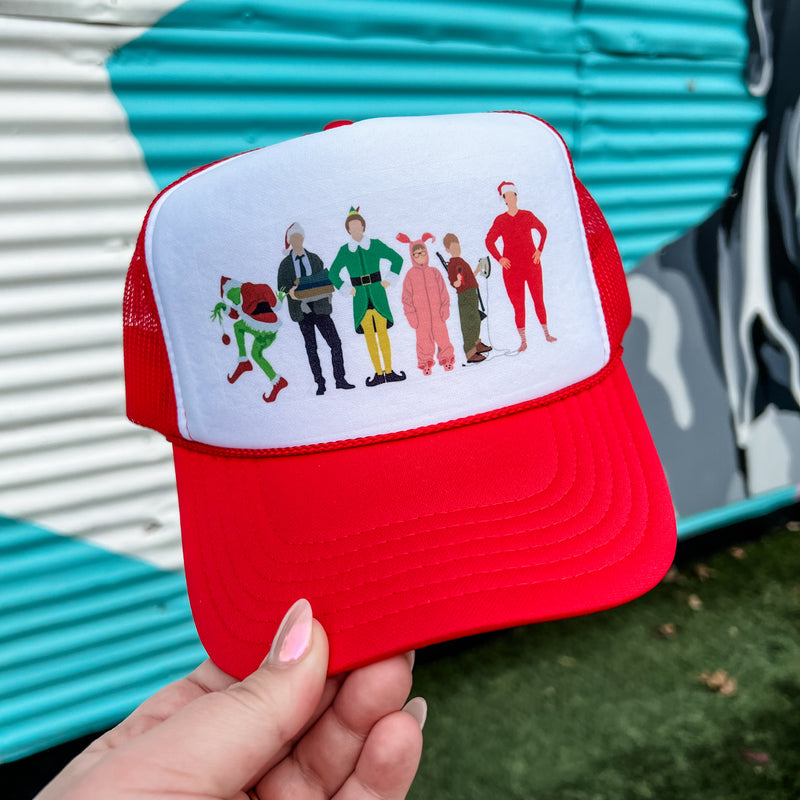 Christmas Movie Icons Trucker Cap (Multiple Color Options)