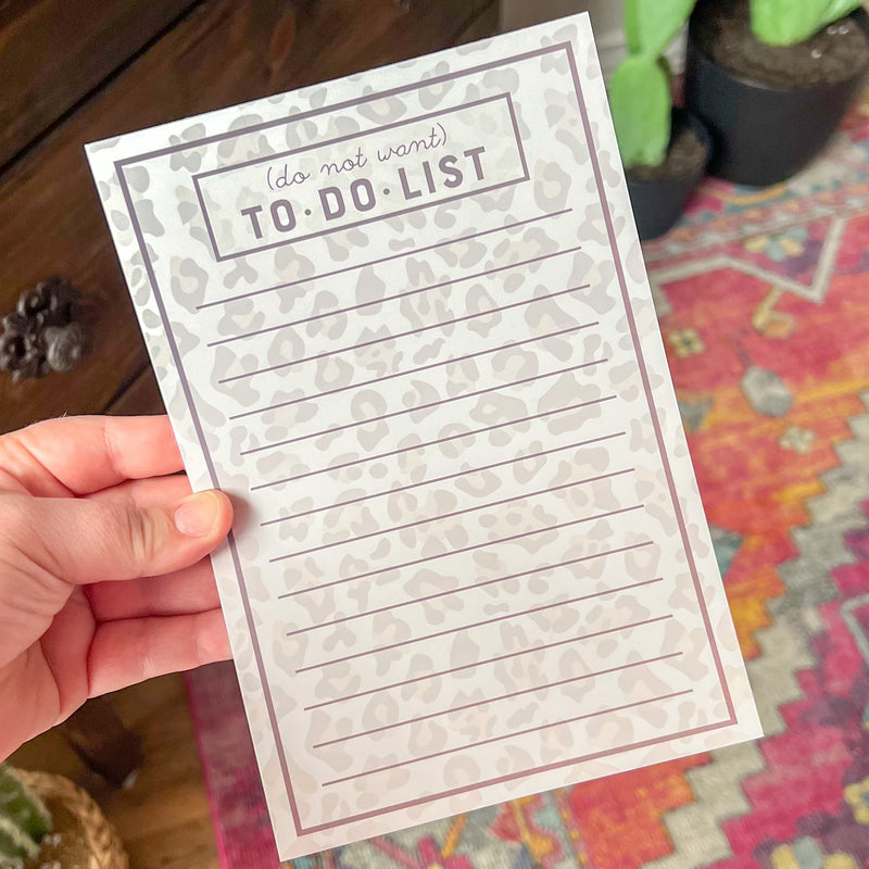 Do Not Want To Do List - Notepad